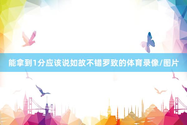 能拿到1分应该说如故不错罗致的体育录像/图片