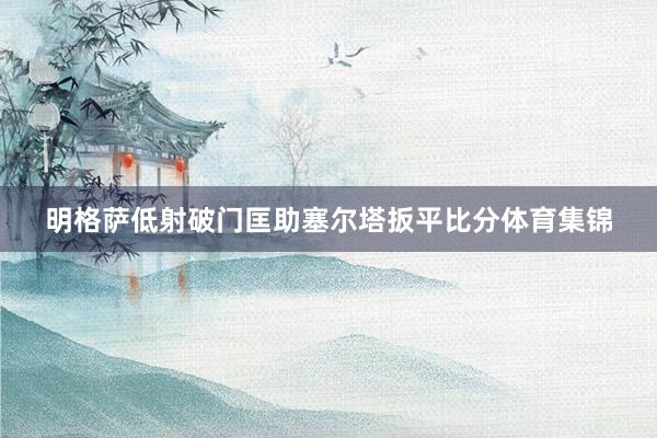 明格萨低射破门匡助塞尔塔扳平比分体育集锦