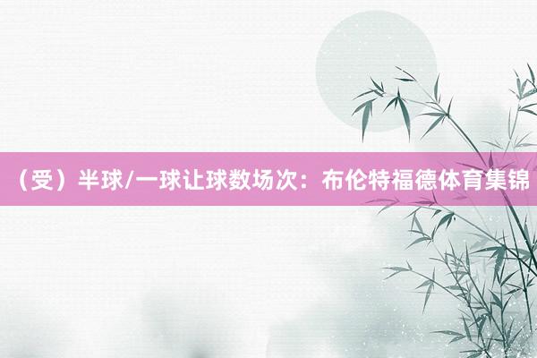 （受）半球/一球让球数场次：布伦特福德体育集锦