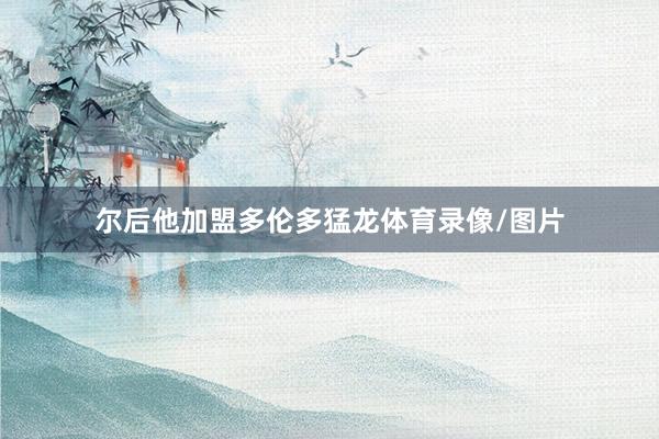 尔后他加盟多伦多猛龙体育录像/图片