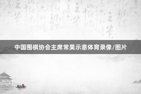 中国围棋协会主席常昊示意体育录像/图片
