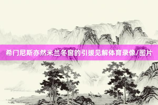 希门尼斯亦然米兰冬窗的引援见解体育录像/图片