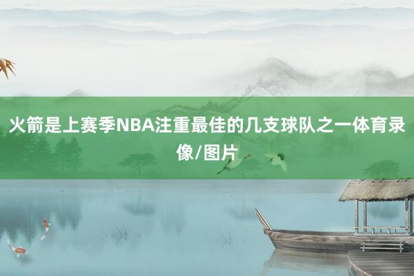 火箭是上赛季NBA注重最佳的几支球队之一体育录像/图片