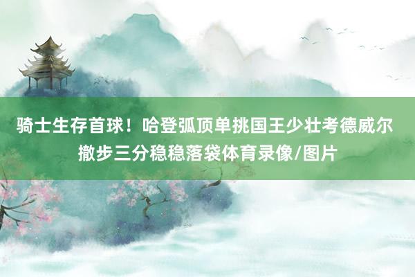 骑士生存首球！哈登弧顶单挑国王少壮考德威尔 撤步三分稳稳落袋体育录像/图片